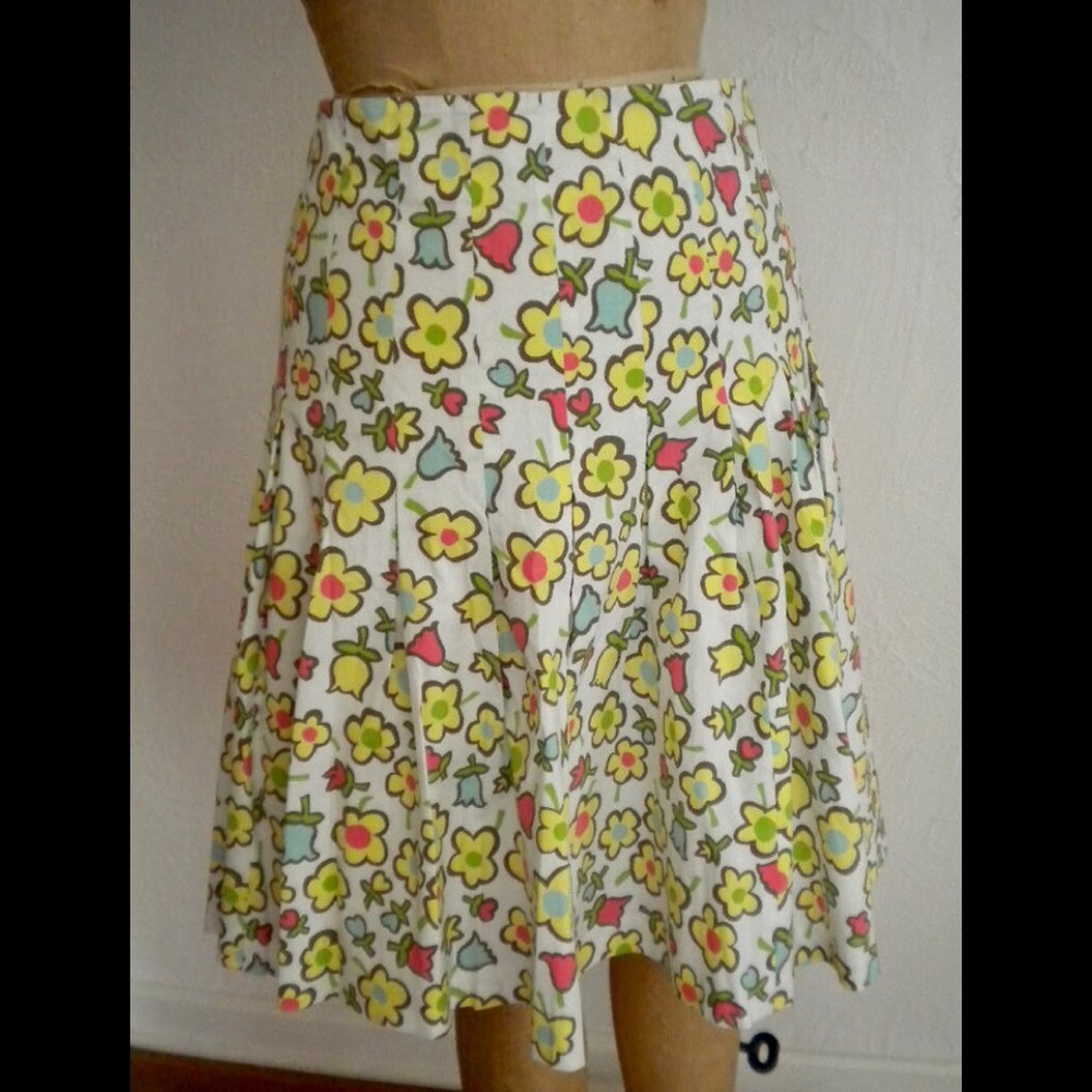Moschino Cheap and Chic Floral Cotton Skirt